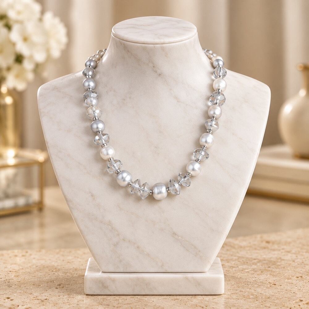 Vintage  New Antica Murrina Venezia Murano Art Glass Bead Necklace.Hand-blown,
